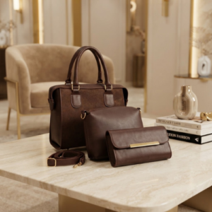 3-Piece Brown Tote Bags