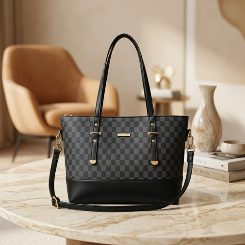 Elegant Black Tote Bag